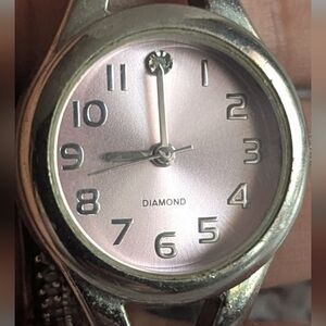 Diamond Supply Co. Silver and Pink Women's Watch